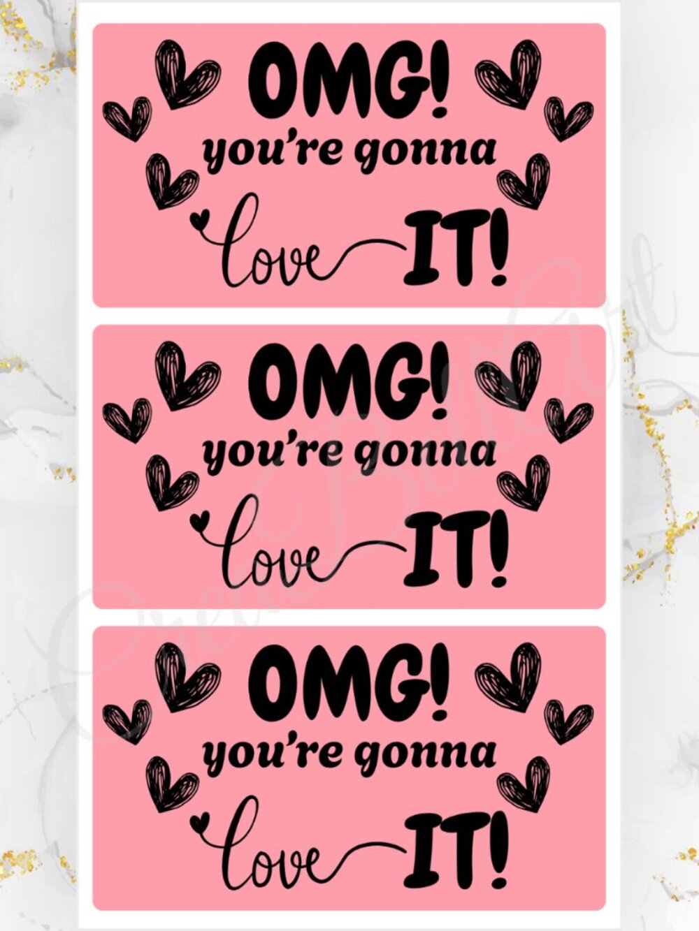 100 Thank you Stickers for Packaging | Small Business Labels